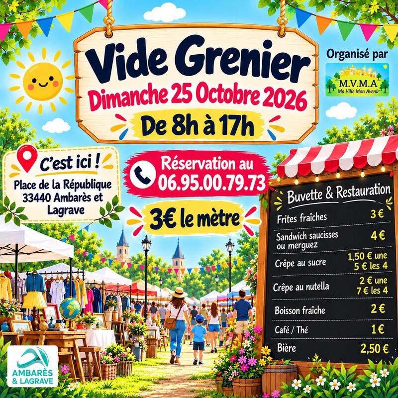 Vide grenier de l'association mvma