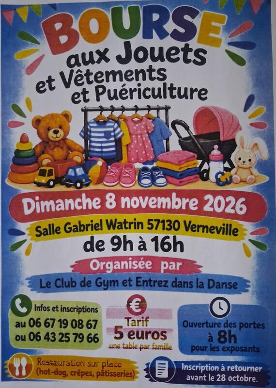 Bourse aux jouets, vêtements et puériculture