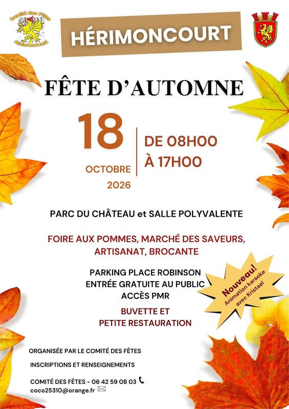 Brocante - foire d'automne du comité des fêtes