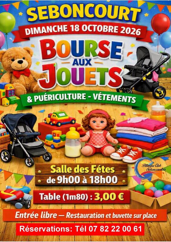 Bourse aux jouets, puériculture et vêtements