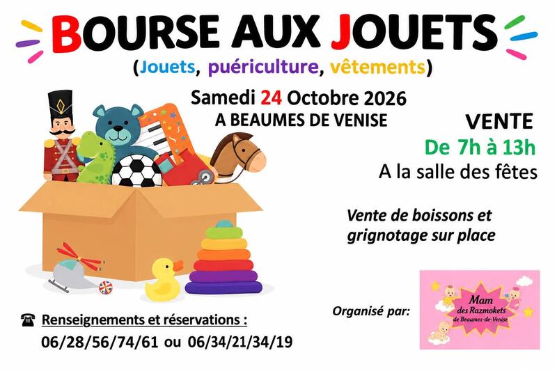 Bourse à jouets, puériculture