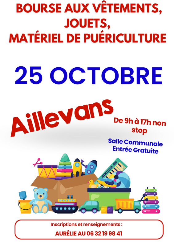 Bourse aux vêtements, jouets et puériculture