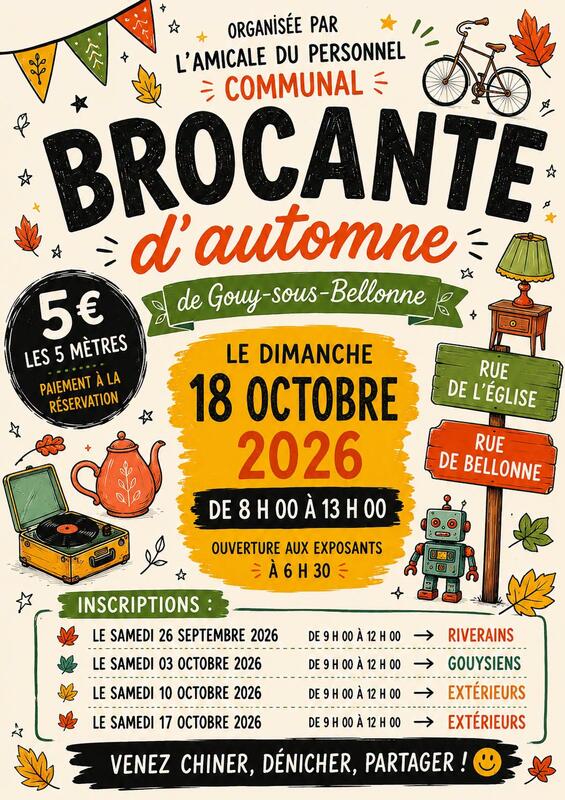 Vide grenier d'automne