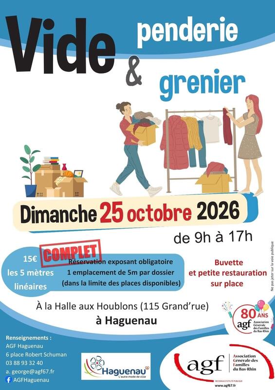 Vide grenier et penderie de l'agf