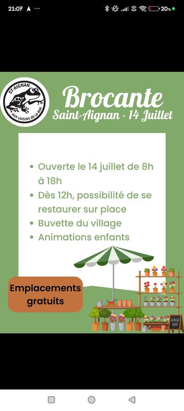 Brocante st aignan