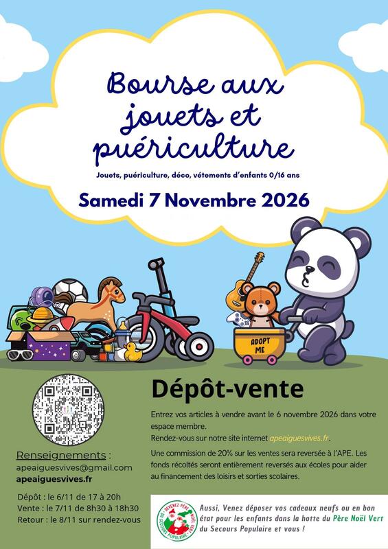 Bourse aux jouets et puériculture