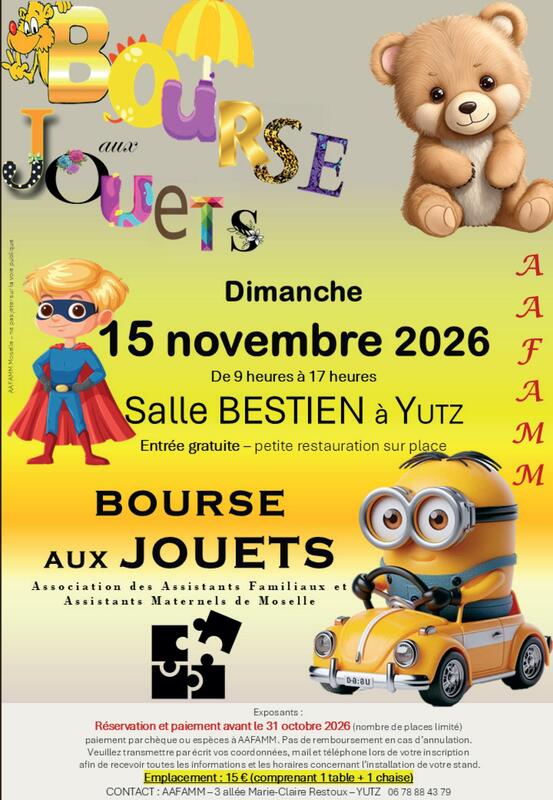 Bourse aux jouets de l'aafamm