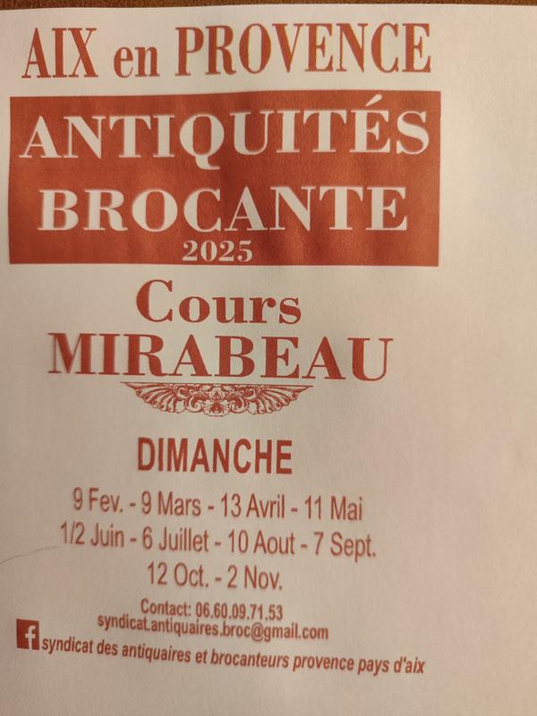 Antiquites brocante du cours mirabeau