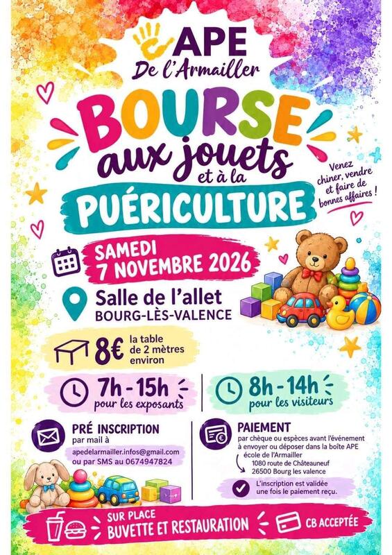 Bourse aux jouets - puériculture