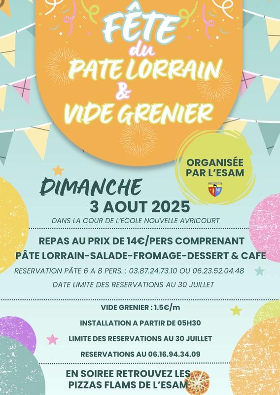17ème fête du pâté lorrain - vide-greniers