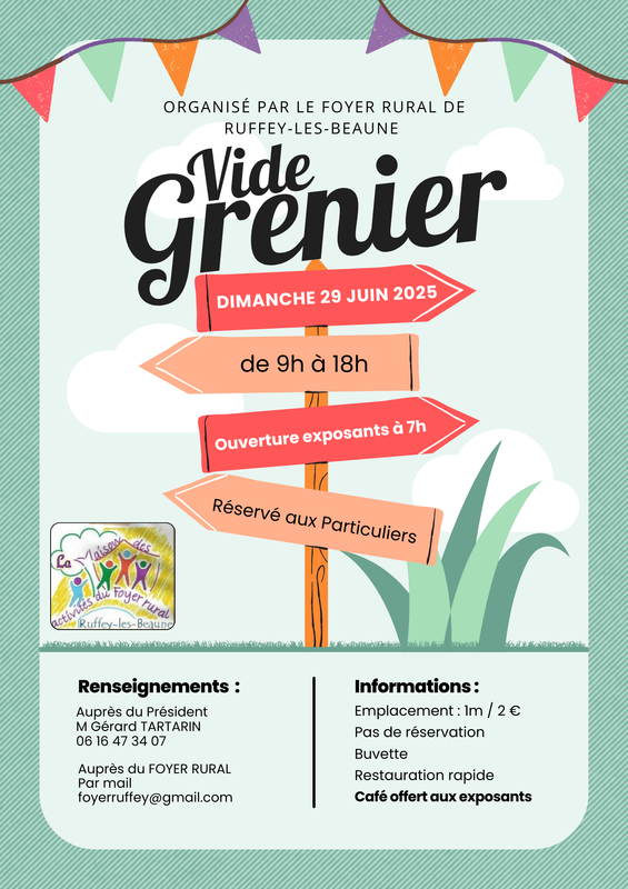 Vide grenier annuel du foyer rural