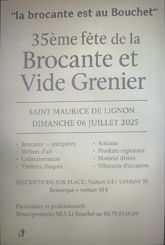 35 -ème fête à la brocante & vide grenier