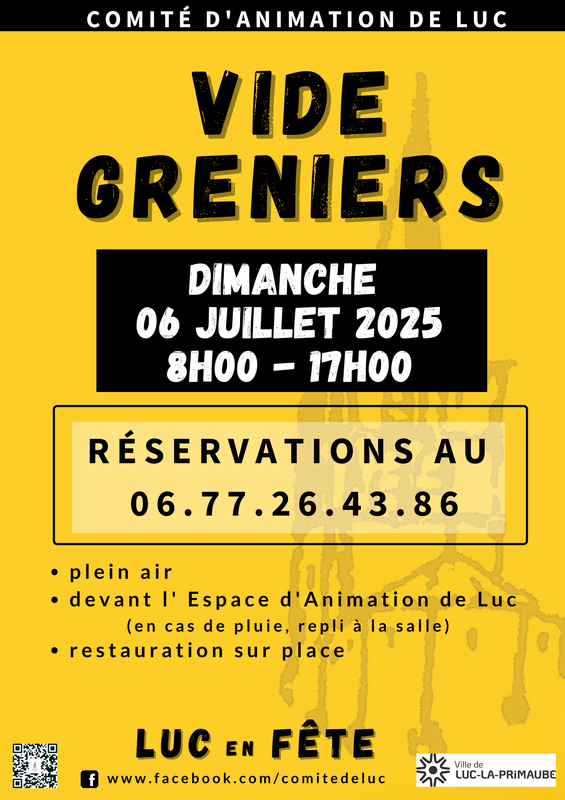 Vide greniers luc en fête