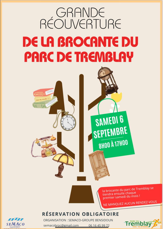 Brocante du parc du tremblay