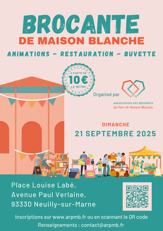 Brocante de maison blanche
