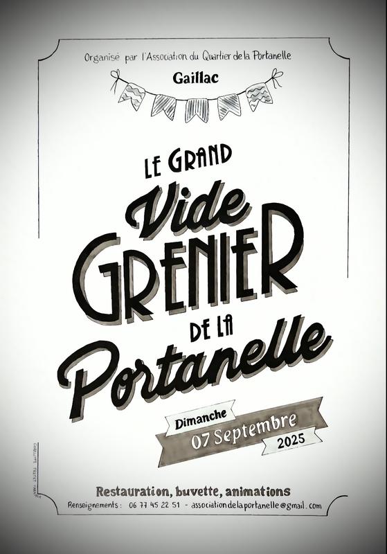 Grand vide grenier de la portanelle