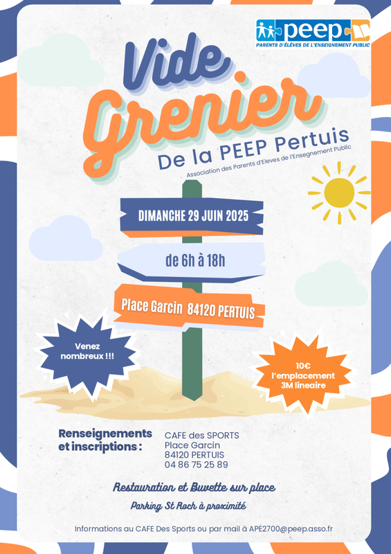 Vide grenier de la peep