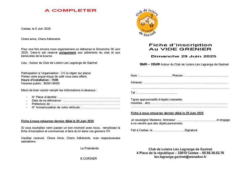 Vide grenier