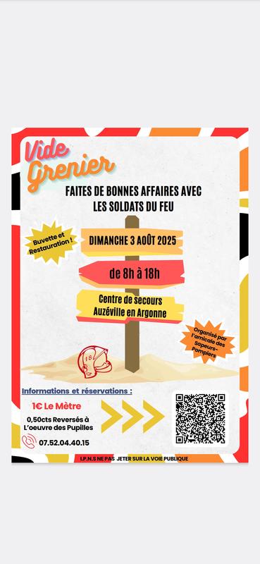 Brocante des sapeurs-pompiers