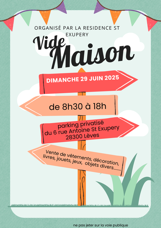 Vide maison de la résidence