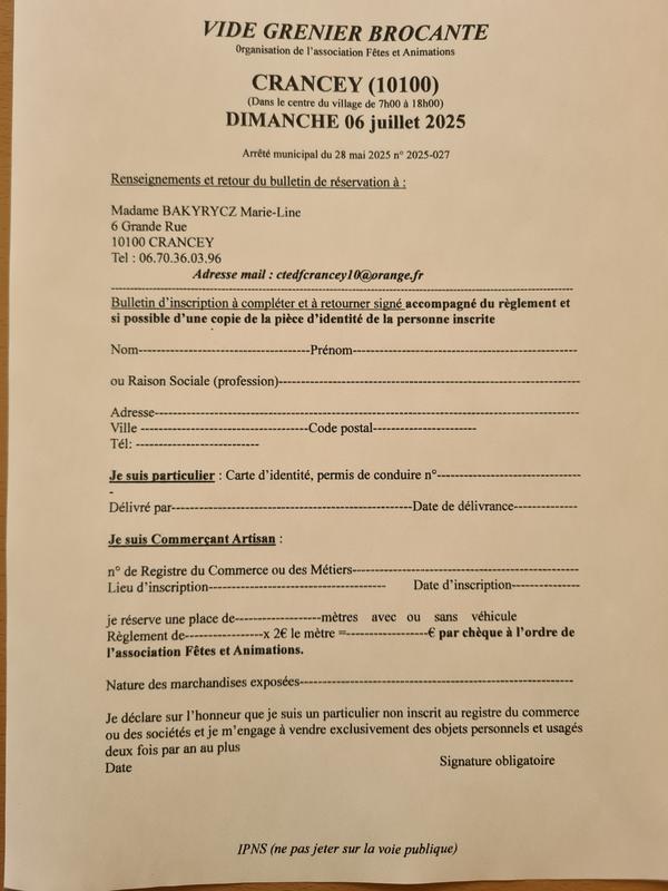 Vide grenier