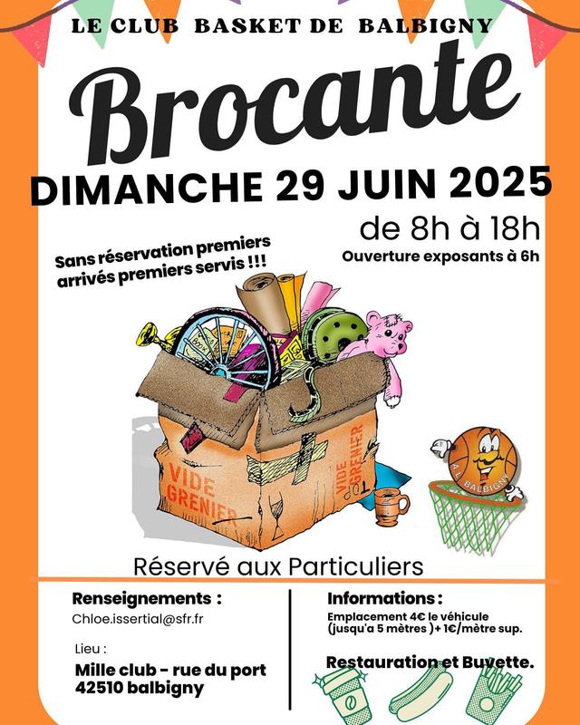 Vide grenier du basket