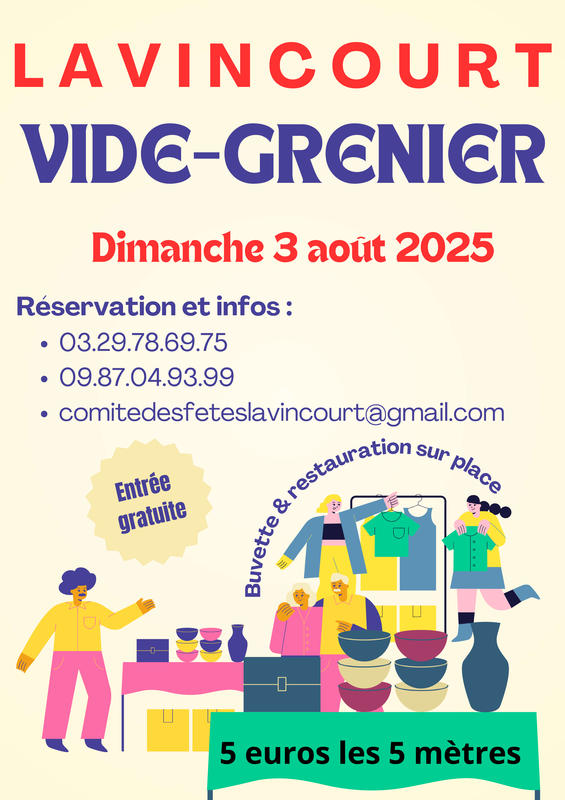 Vide grenier du comité des fêtes