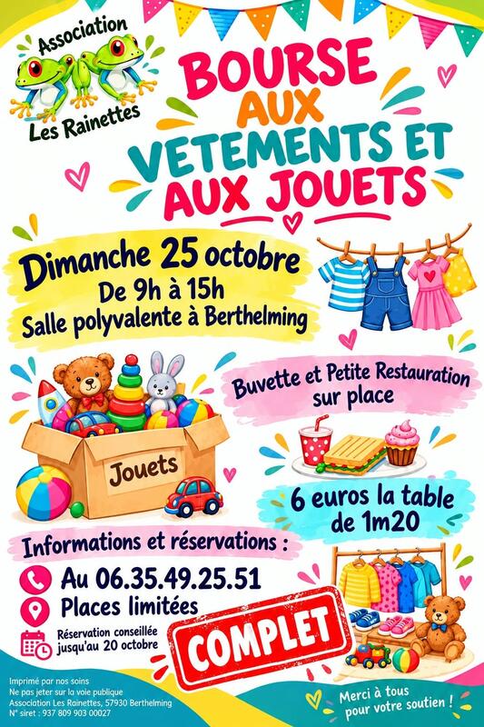 Bourses aux vêtements et jouets