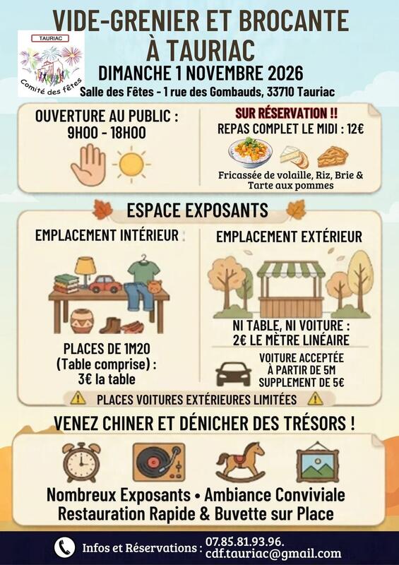 Vide grenier d'automne