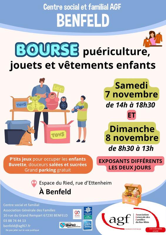 Bourse puériculture, jouets et vêtements enfants
