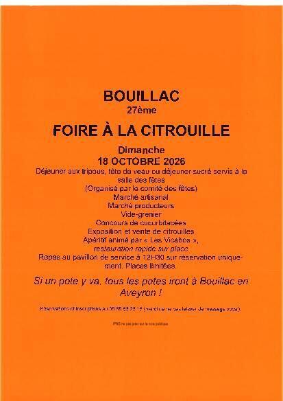 Vide greniers - brocante et foire à la citrouille