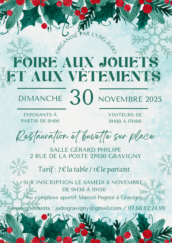 Foire aux jouets et aux vêtements