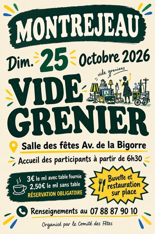 Vide grenier du comité des fêtes