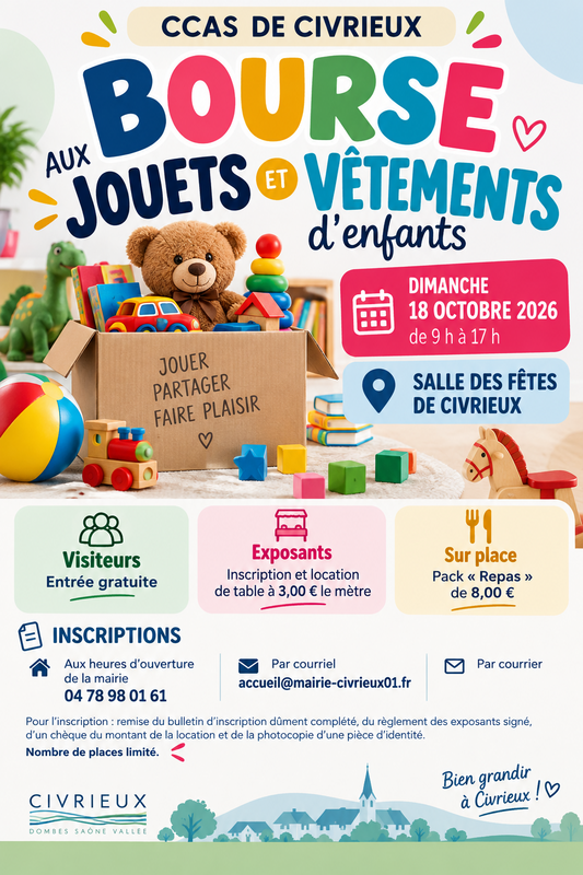 Bourse aux jouets et vêtements d'enfants