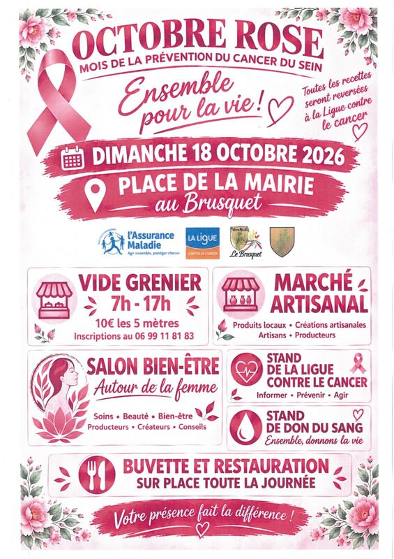 Vide grenier - octobre rose