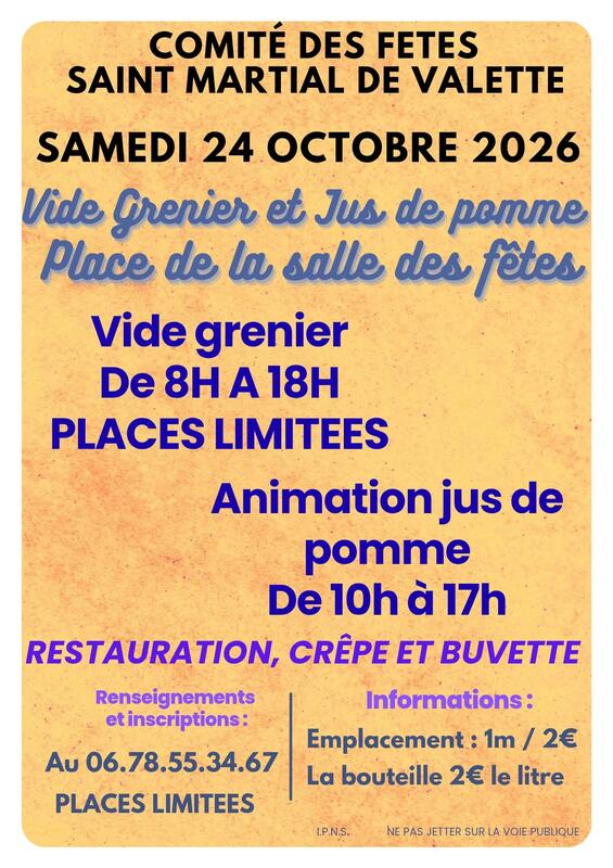 Vide grenier - fête du cidre