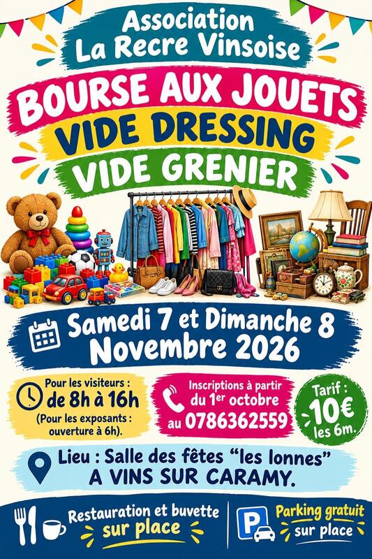Bourse aux jouets - vide dressing - vide greniers