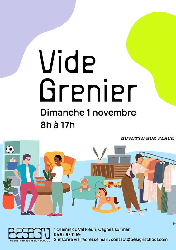 Vide grenier d'hiver de besign the sustainable design school