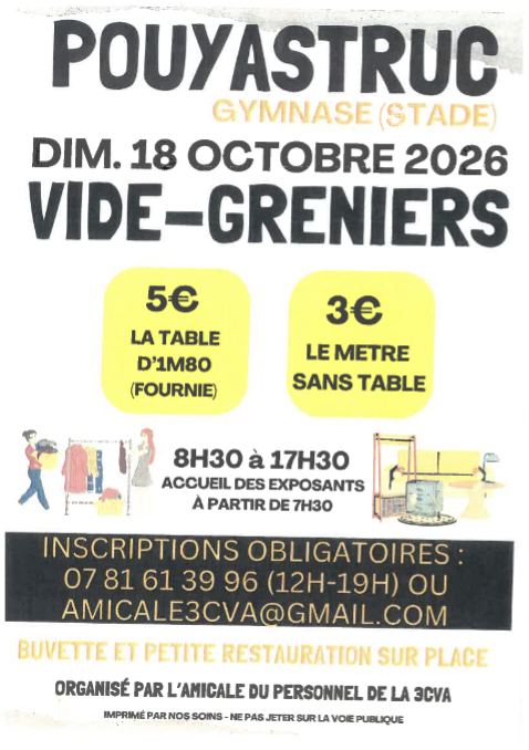 Vide-greniers de l'amicale