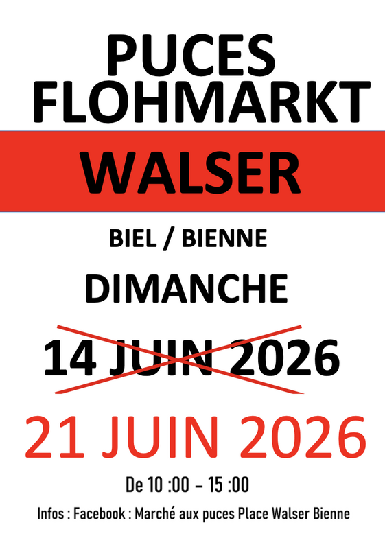 Marché aux puces de la place walser