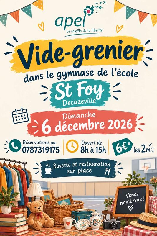 Vide grenier de l'apel sainte foy