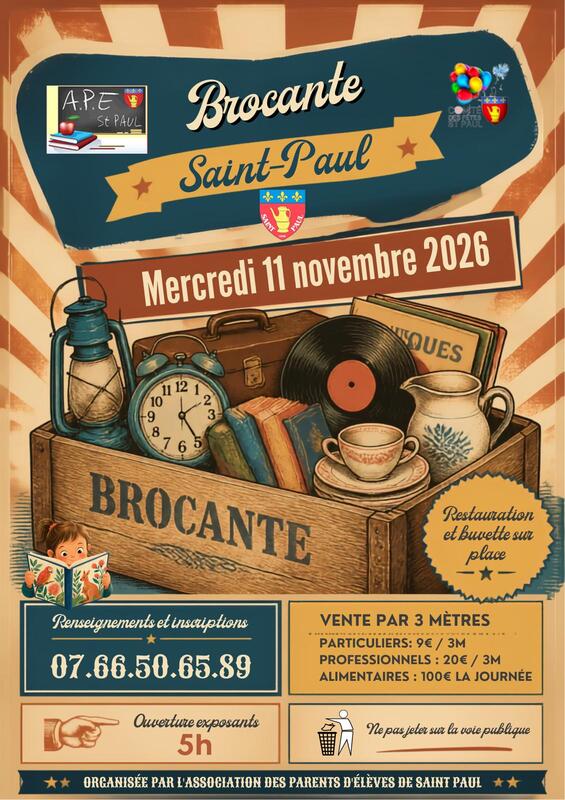 Brocante de saint-paul
