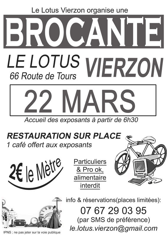 Brocante - vide greniers du lotus