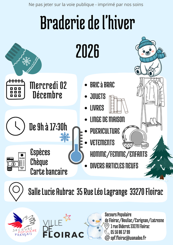 Braderie de l'hiver