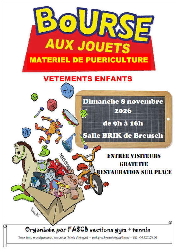 Bourse aux jouets, vêtements enfants et matériel de puériculture