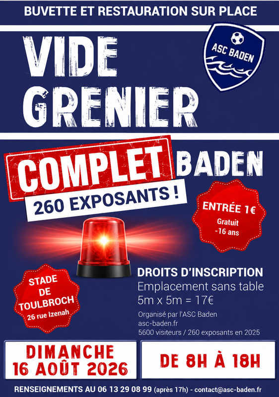 Grand vide grenier de l'asc baden