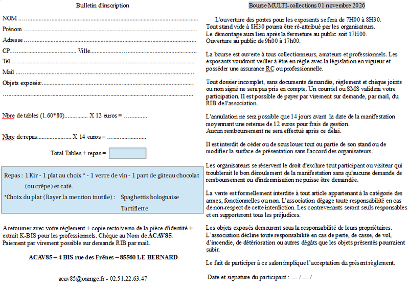 Bourse multi collections