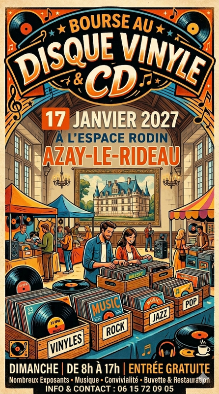 Bourse aux disques, vinyles et cd