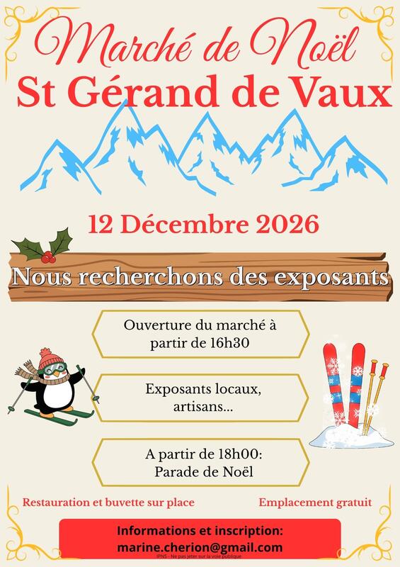 Marché de noël des amis de la parade