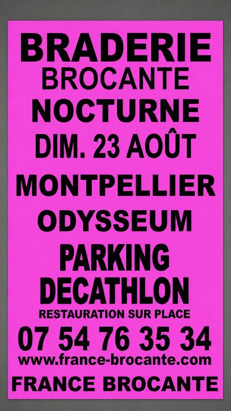 Grande braderie brocante nocturne